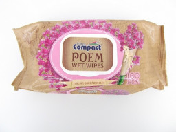 Влажные салфетки poem bougainville "Compact" 100шт