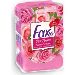 Туалетное мыло розовые лепепстки Fax 4*70гр