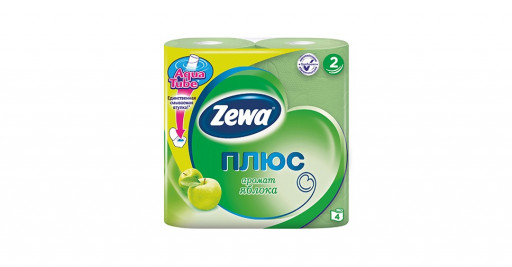 Туалетная бумага плюс аромат яблока "Zewa" 4шт