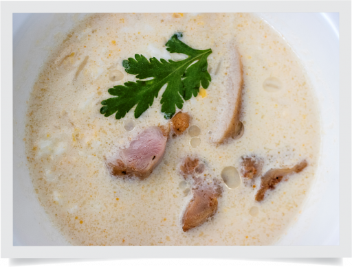 Куриный суп с рисом и яйцом / Chicken soup with rice and egg (250 г)