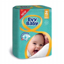 Подгузники Evy Baby 2 mini 3-6кг 32шт