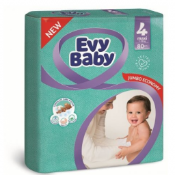 Подгузники Evy Baby 4 maxi 7-18 кг 80шт