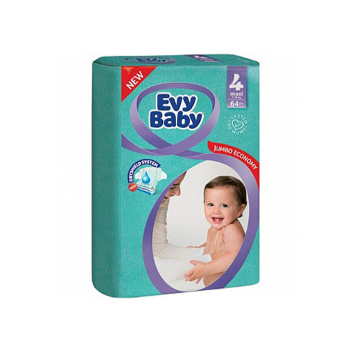 Подгузники Evy Baby 4 maxi 7-18кг 64шт