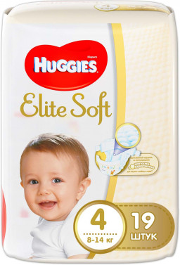 Подгузники Huggies №4 Elite Soft 19шт