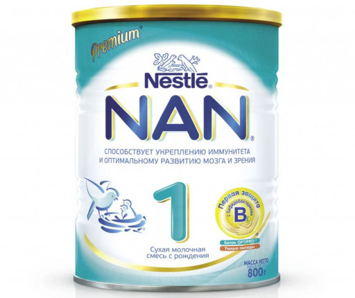 Сухая молочная смесь NAN №1 ж/б 800гр
