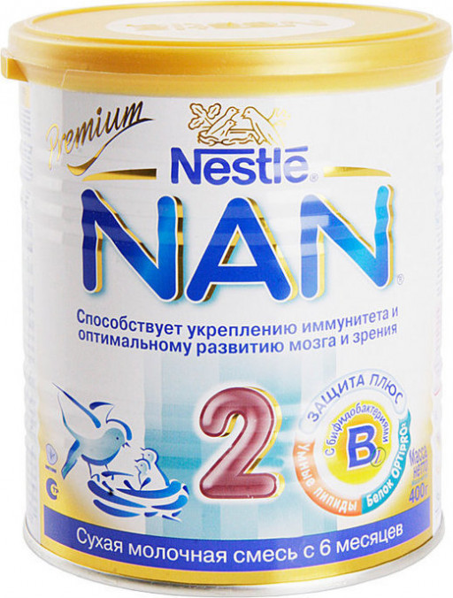 Сухая молочная смесь NAN №2 ж/б 800гр