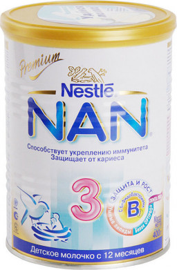 Сухая молочная смесь NAN №3 ж/б 400гр