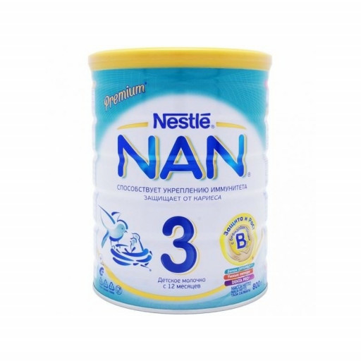 Сухая молочная смесь NAN №3 ж/б 800гр