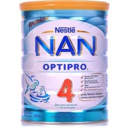 Сухая молочная смесь optipro NAN №4 ж/б 400гр