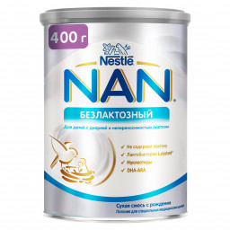 Сухая смесь безлактозный NAN ж/б 400гр