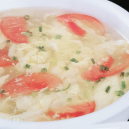 #163   Суп с помидорами и яйцами