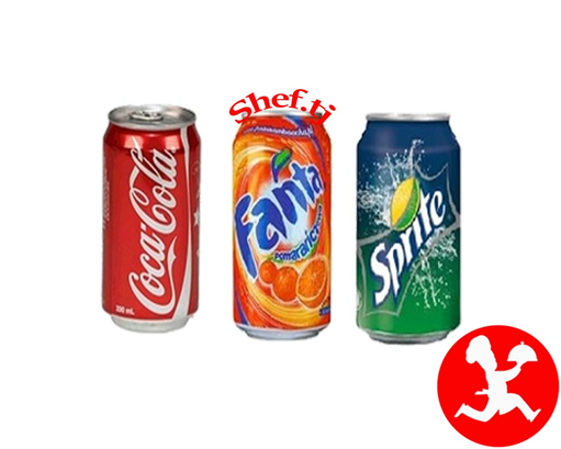 Баночные Coca-Cola - Fanta - Sprite